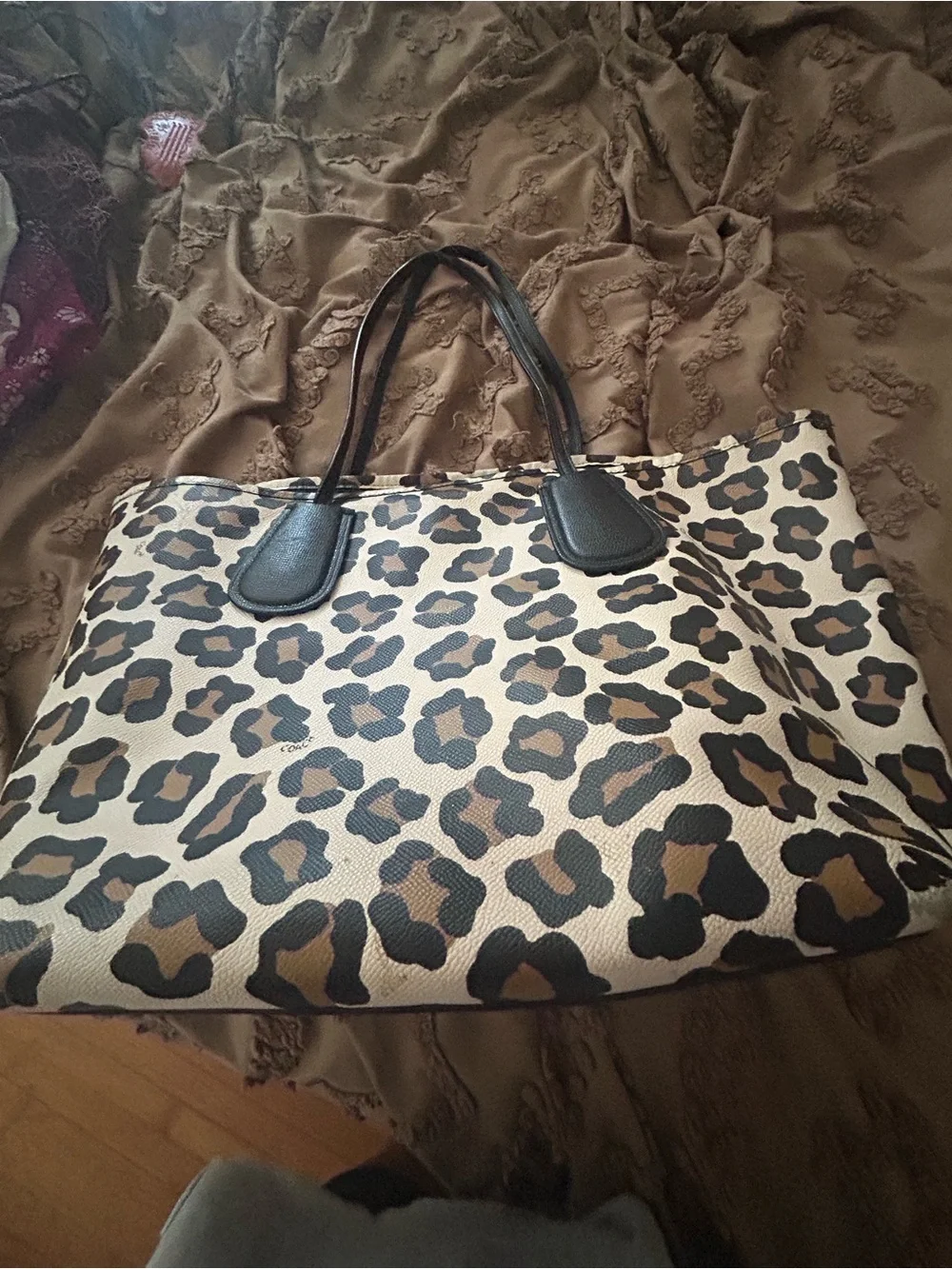 Coach tote with wallet